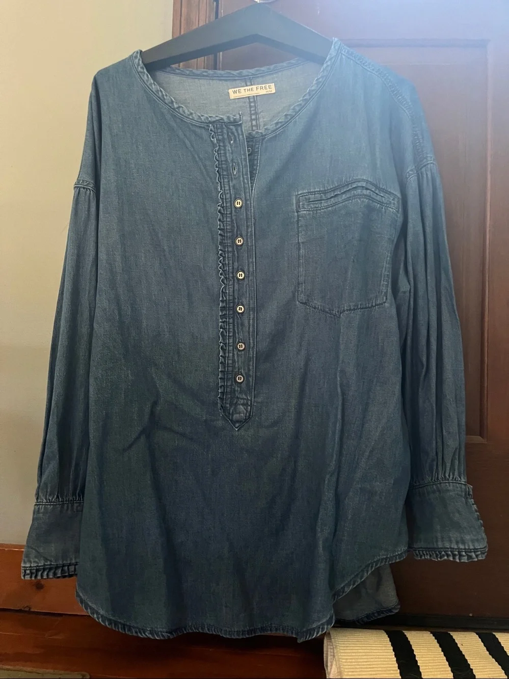 Free People Denim shirt
